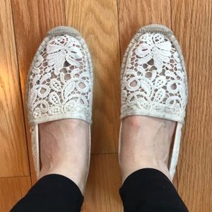 Tory Burch Crocheted Espadrille Flats